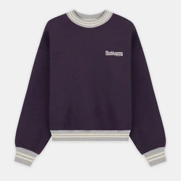 NEW Madhappy Alumni Purple Crewneck Sweatshirt - Picture 2 of 6